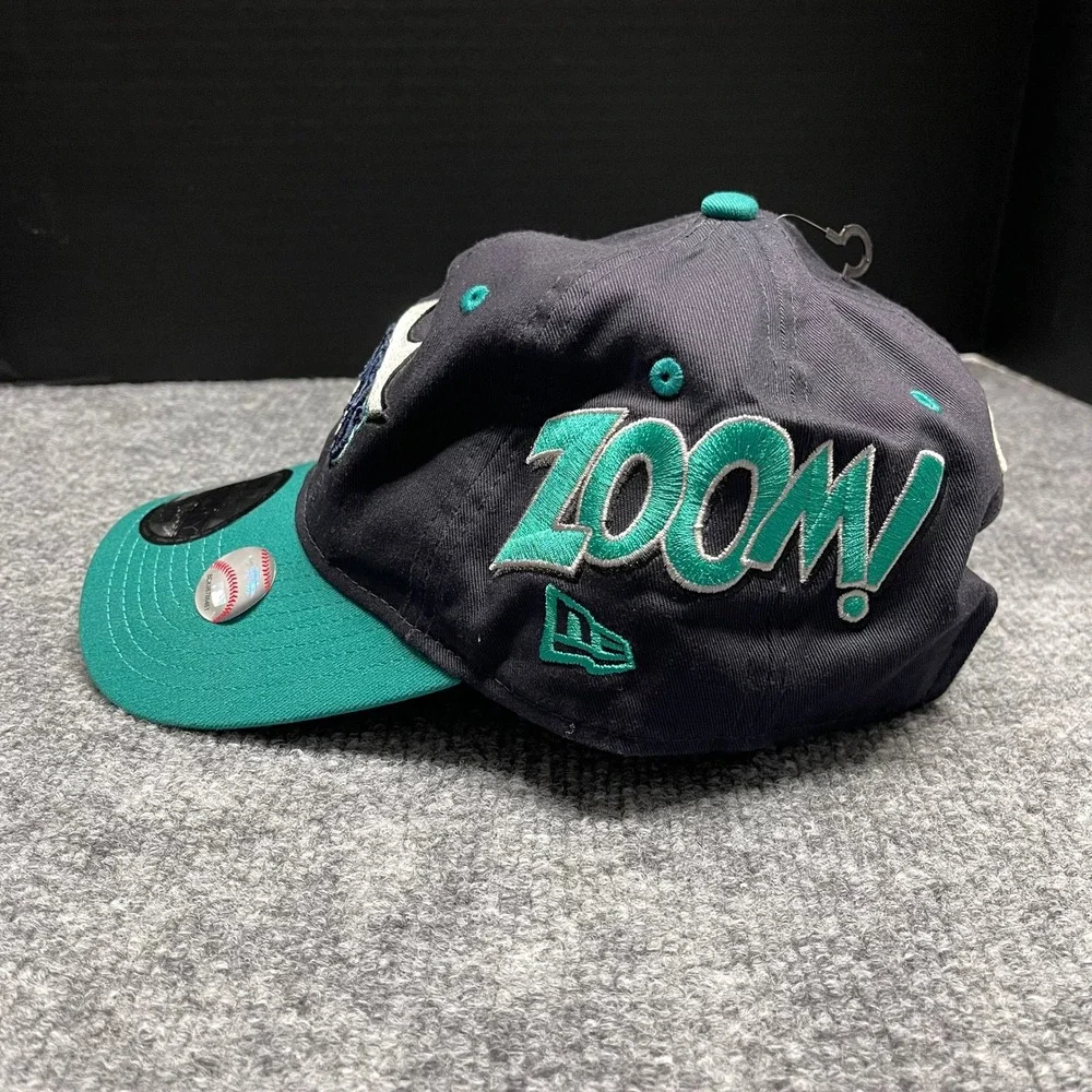 Seattle Mariners Hat Cap Men Navy Teal Diamond Hero Zoom Undrerbrim MLB RARE NEW